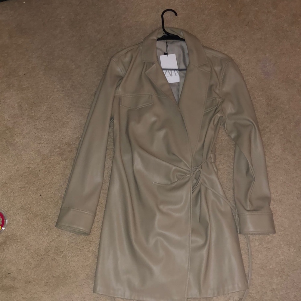 NWT zara leather jacket